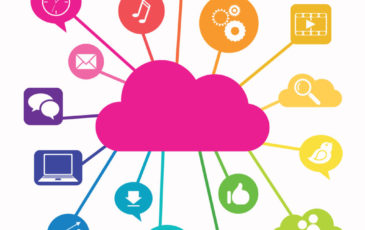 Graphic to illustrate cloud-based apps as useful tools